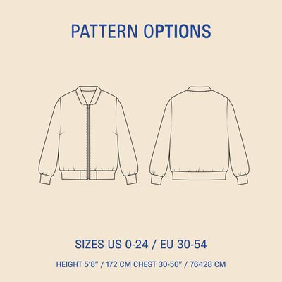 Amelia Bomber Jacket sewing pattern