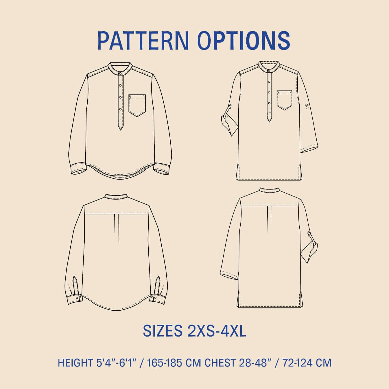 Men's Tunic Sewing Pattern