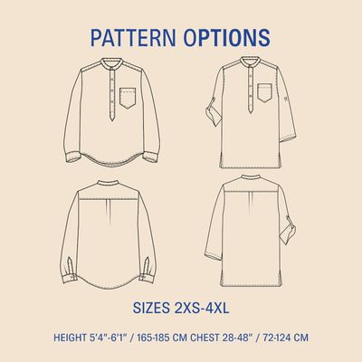 Men's Tunic Sewing Pattern