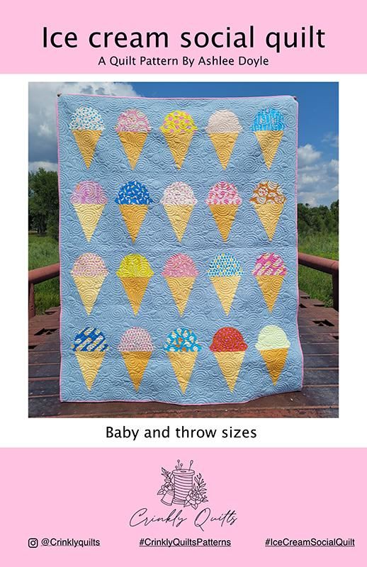 Ice Cream Social Quilt G CQ 011 Crinkly Quilts #1