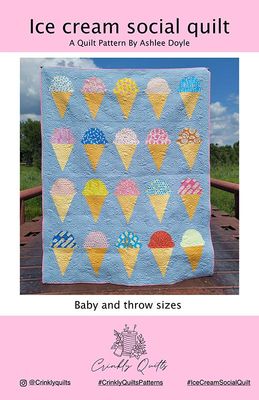 Ice Cream Social Quilt G CQ 011 Crinkly Quilts #1