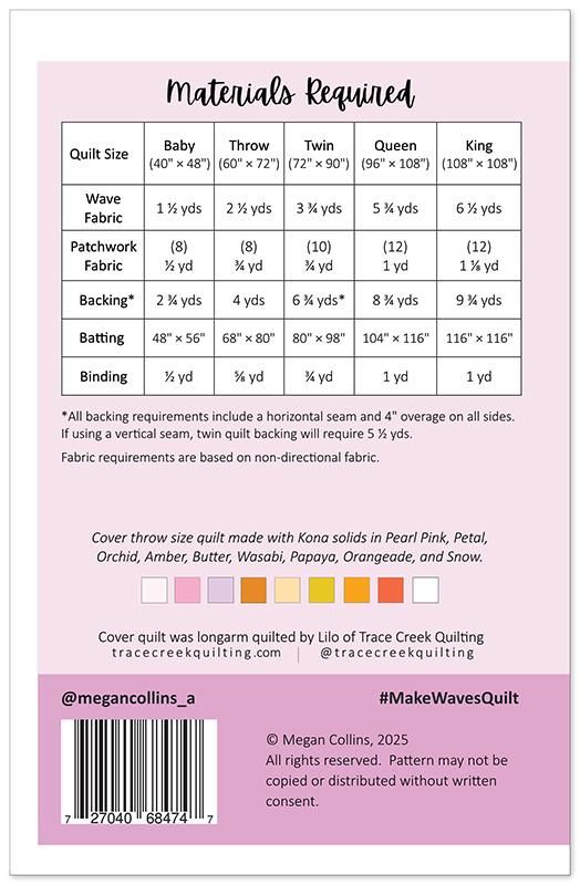 Make Waves Quilt Pattern