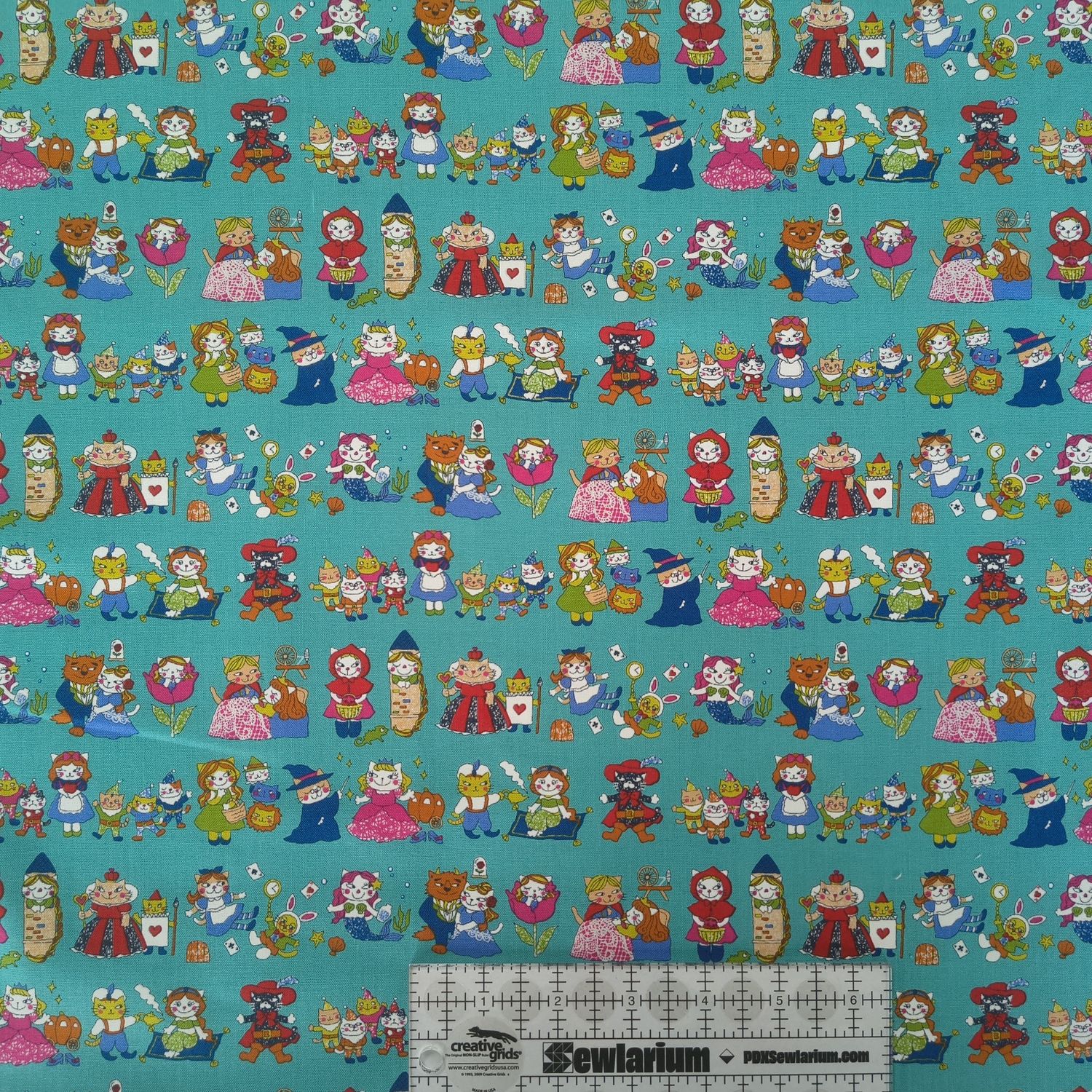 CoCo - Cats as Fairy Tale Characters Cotton Sheeting | Japanese Import Online