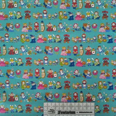 CoCo - Cats as Fairy Tale Characters Cotton Sheeting | Japanese Import Online