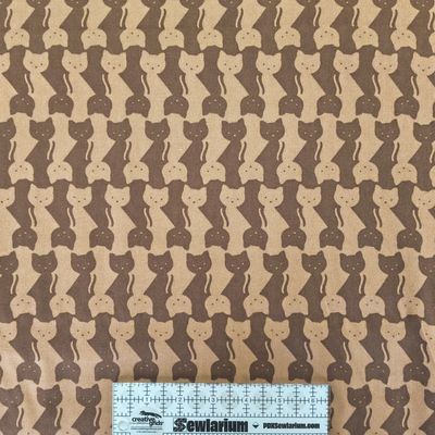 Asano - Interlocking Cats Cotton Oxford | Japanese Import Online