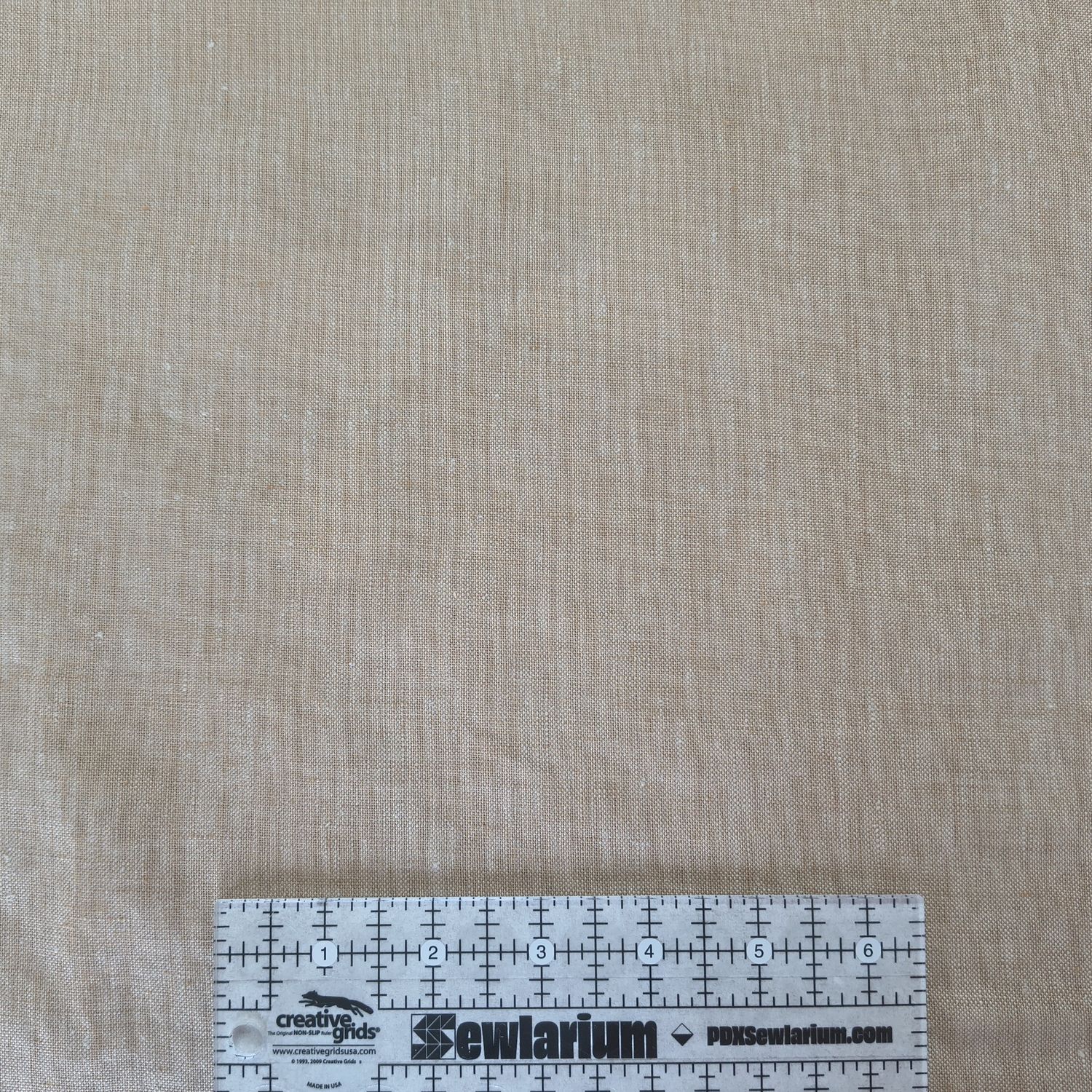 58" Two Tone Nutmeg 100% Linen Online