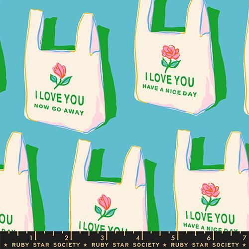 Have A Nice Day Novelty Bag Vintage Retro Kitsch - Turquoise | Sparkle Mart Online