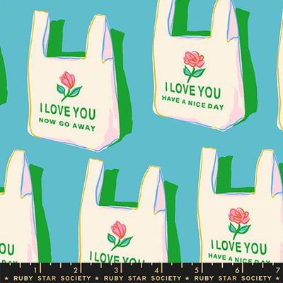 Have A Nice Day Novelty Bag Vintage Retro Kitsch - Turquoise | Sparkle Mart Online
