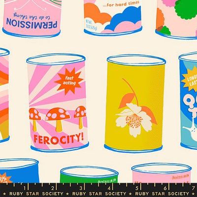 Can Can Novelty Cans Vintage Retro Kitsch - Natural | Sparkle Mart Online