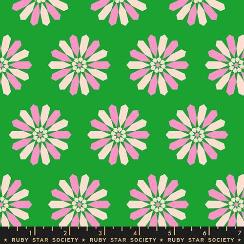 Freshly Picked Novelty Floral Geometric Vintage Retro - Verdant | Sparkle Mart Online
