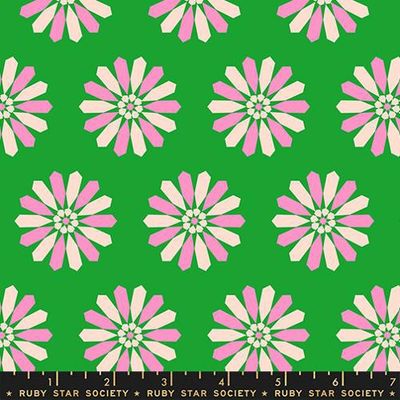 Freshly Picked Novelty Floral Geometric Vintage Retro - Verdant | Sparkle Mart Online