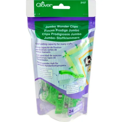 Jumbo Wonder Clips, 24 ct