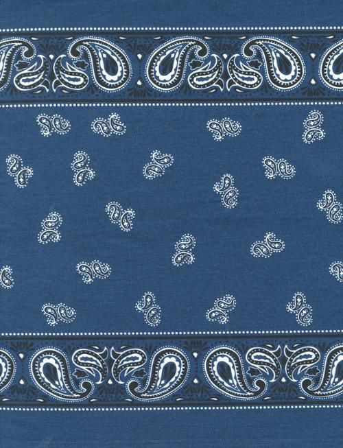 16" Classic Retro Navy Bandana Toweling Online