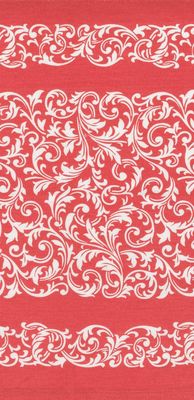 16" Rosie Scrolls Red Toweling Online
