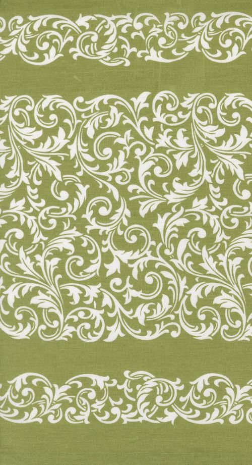 16" Rosie Scrolls Green Toweling Online