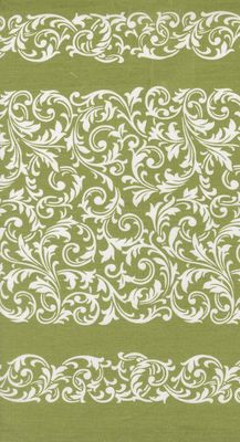 16" Rosie Scrolls Green Toweling Online