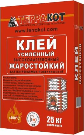 Клей жаростойкий усиленный 25кг