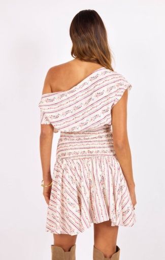 ROSEBUD SMOCKED MINI DRESS