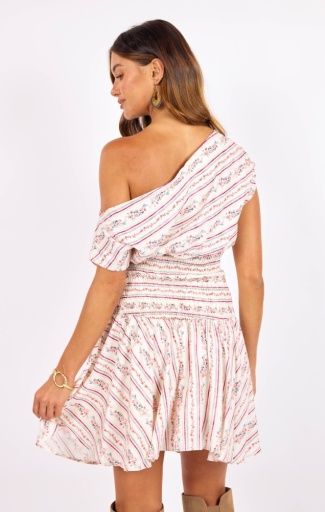 Sage the Label ROSEBUD SMOCKED MINI DRESS