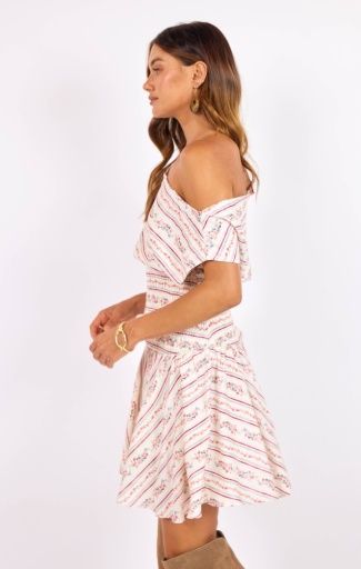Sage the Label ROSEBUD SMOCKED MINI DRESS