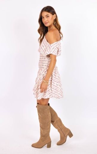Sage the Label ROSEBUD SMOCKED MINI DRESS