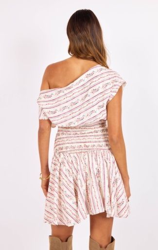 Sage the Label ROSEBUD SMOCKED MINI DRESS