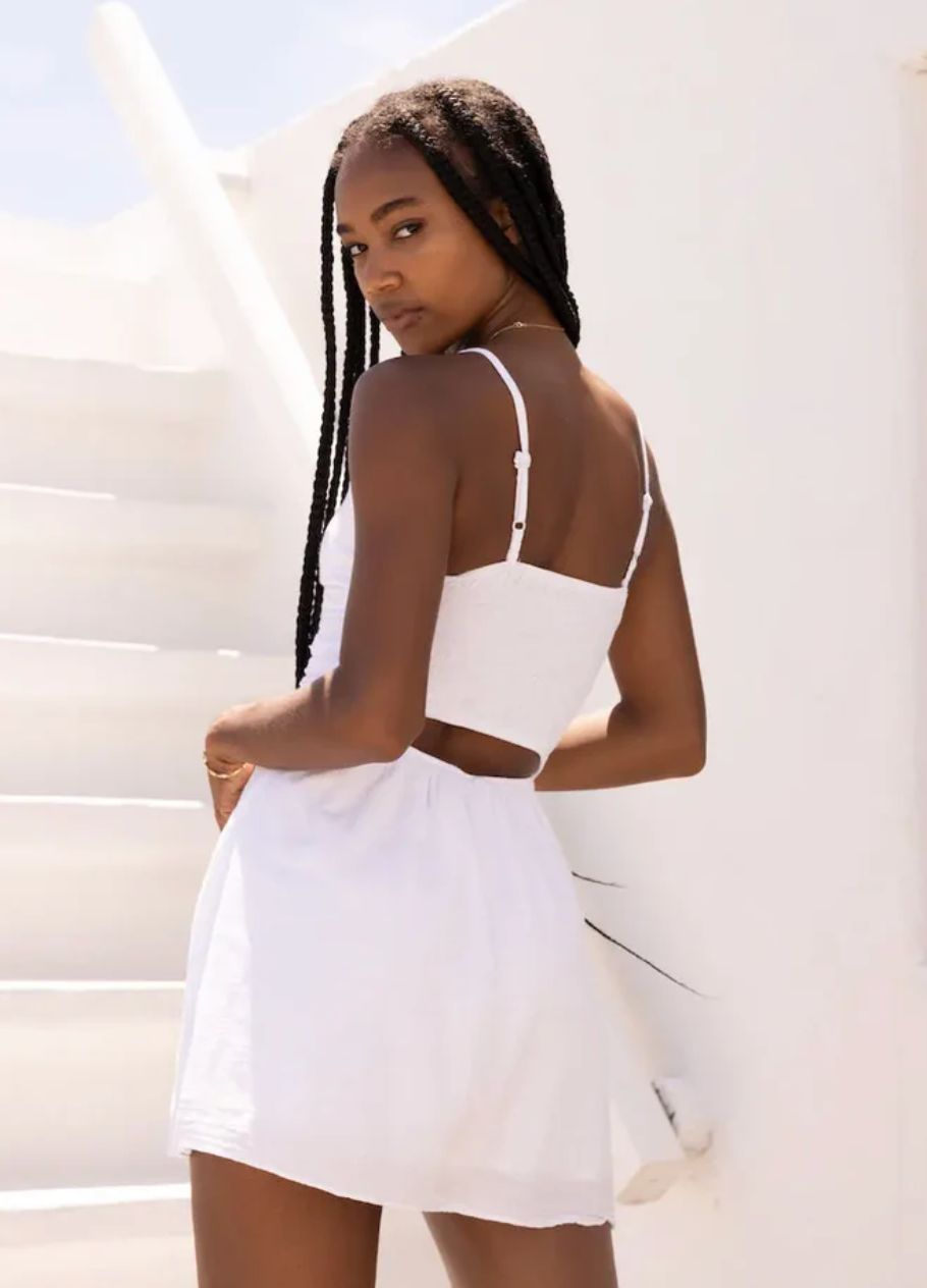 Blanco by Nature SKYE Twist Front Dress