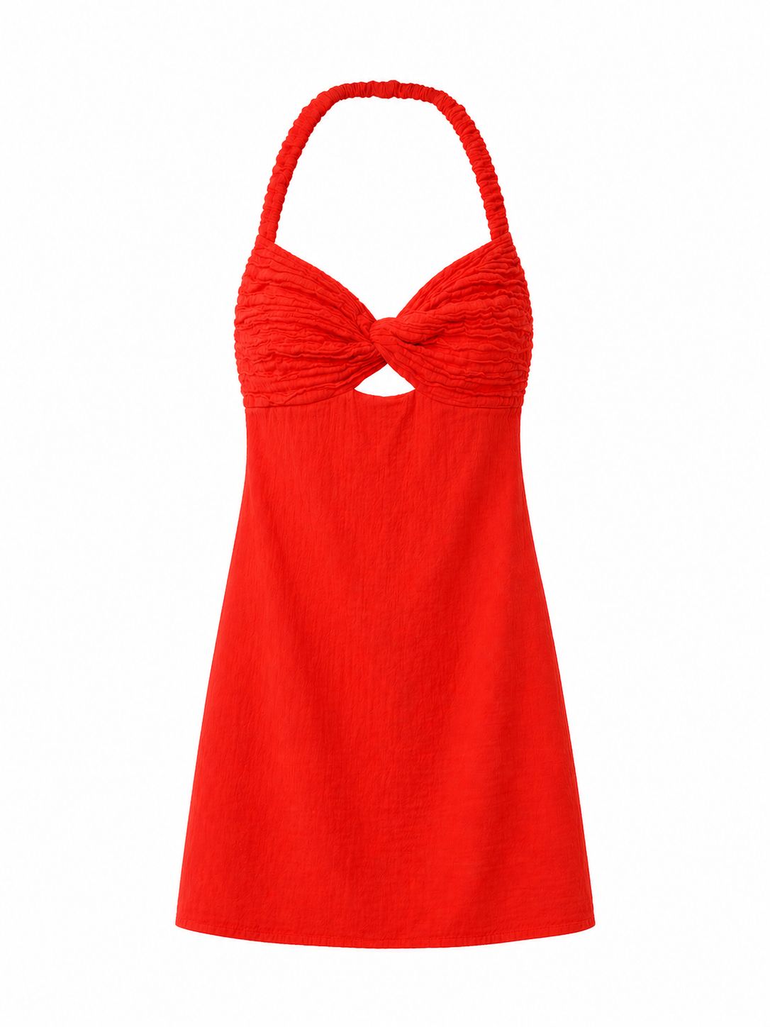 Blanco by Nature GIANNA Pleated Chest Strapless Short Dress