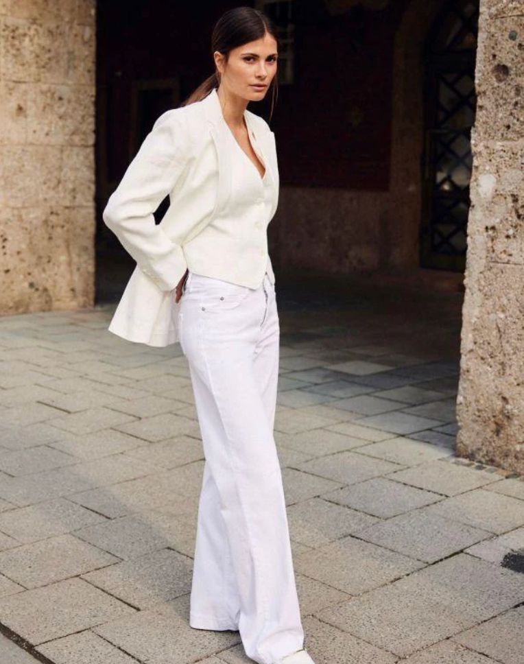Mac Dream Wide White Denim