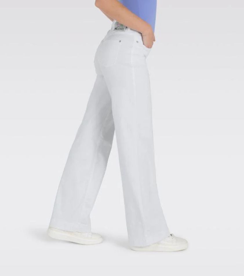 Mac Dream Wide White Denim