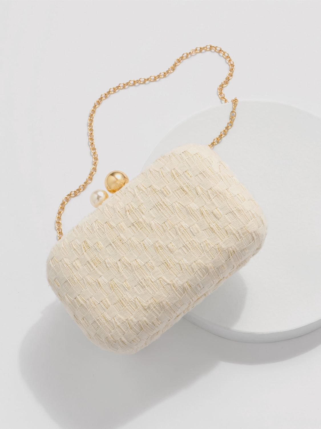 Veil Minaudiere in Ivory