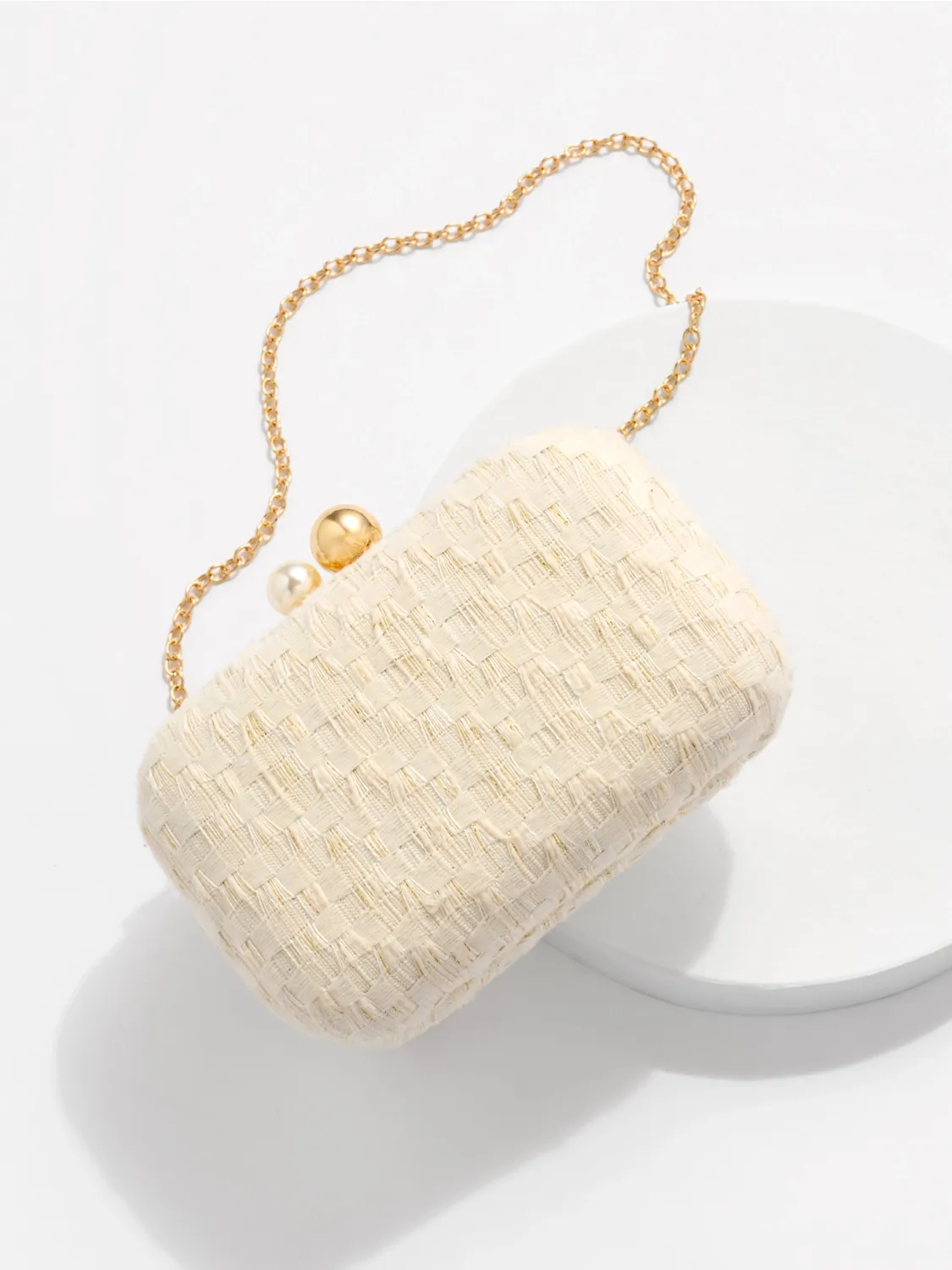 Shiraleah Veil Minaudiere in Ivory