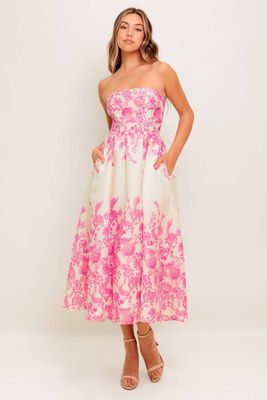 Flying Tomato Printed Woven Midi Dress