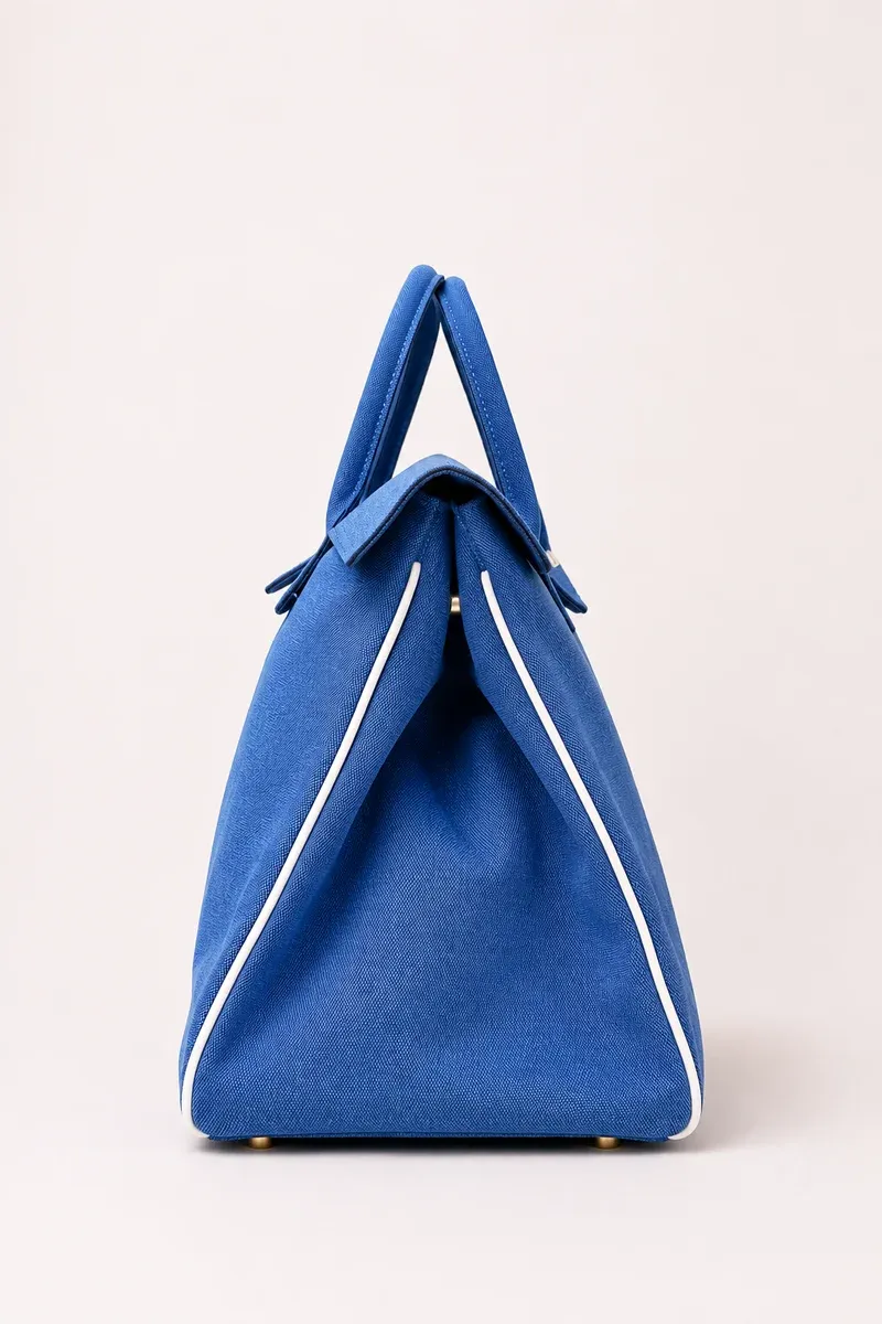 Debbie Katz Canvas Maxi Fabric Bag with Handle and Crossover Strap