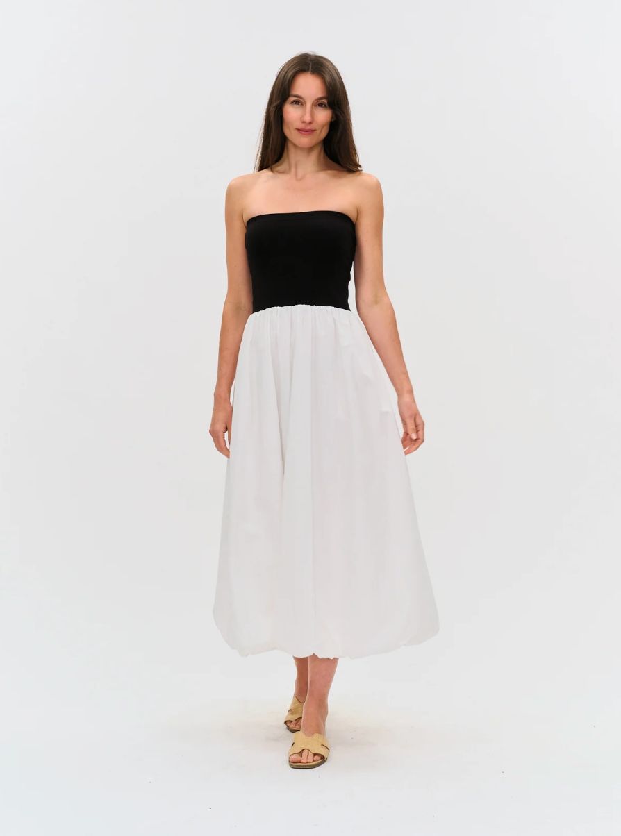 Six/Fifty Sylvie Dress Strapless Bubble Dress