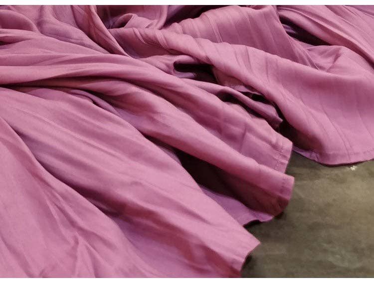 Ellyndale Pleated dress with 3/4 sleeves Ombre effect (Dusty Rose)