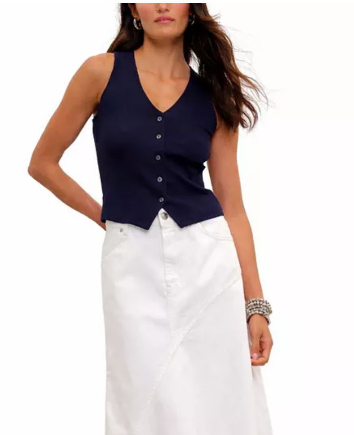 Goldie Rib Vest - Simone