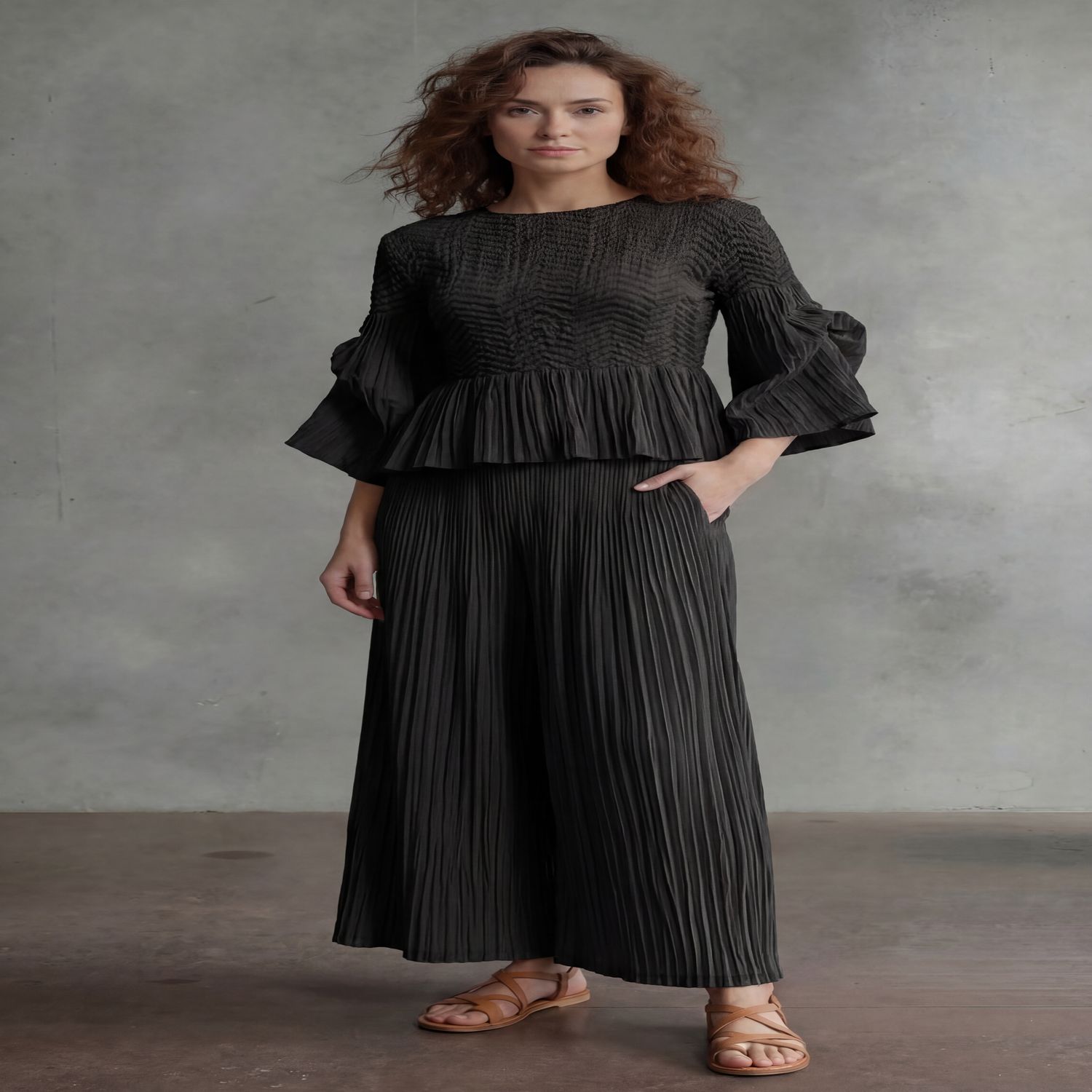 Ellyndale Pleated Pants (Black)