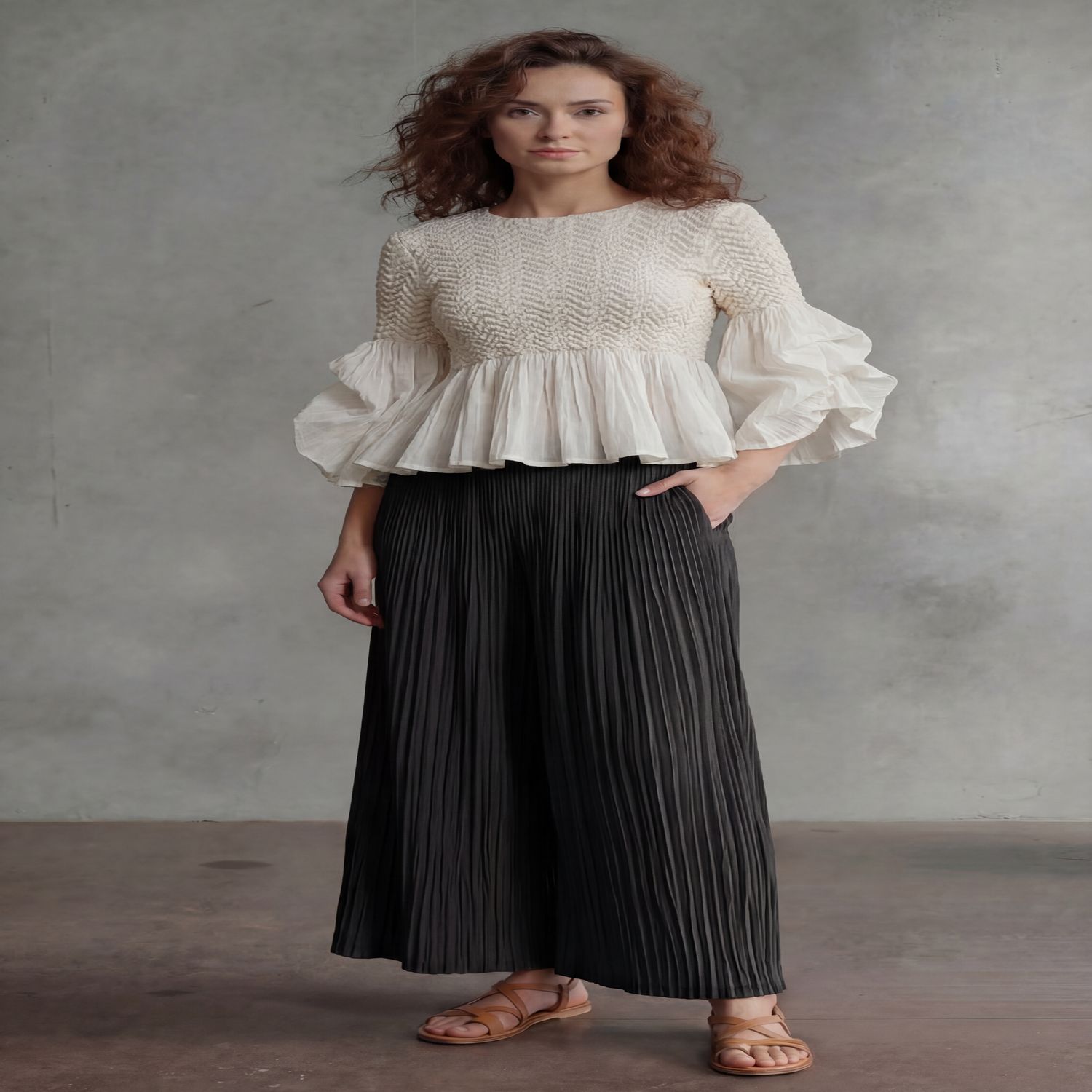 Ellyndale Pleated Pants (Black)