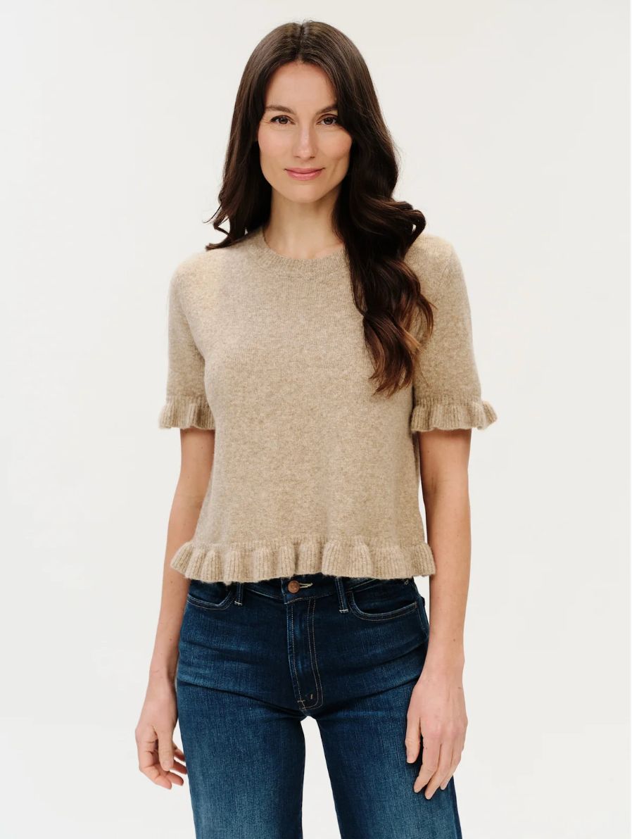 Six/Fifty Cleo Ruffle Edge Sweater