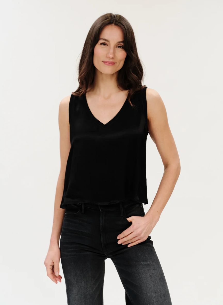 Six/Fifty Rossa Satin Tank