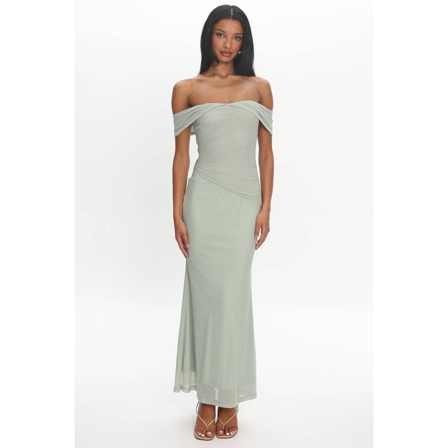 TIMELESS OFF SHOULDER MAXI DRESS