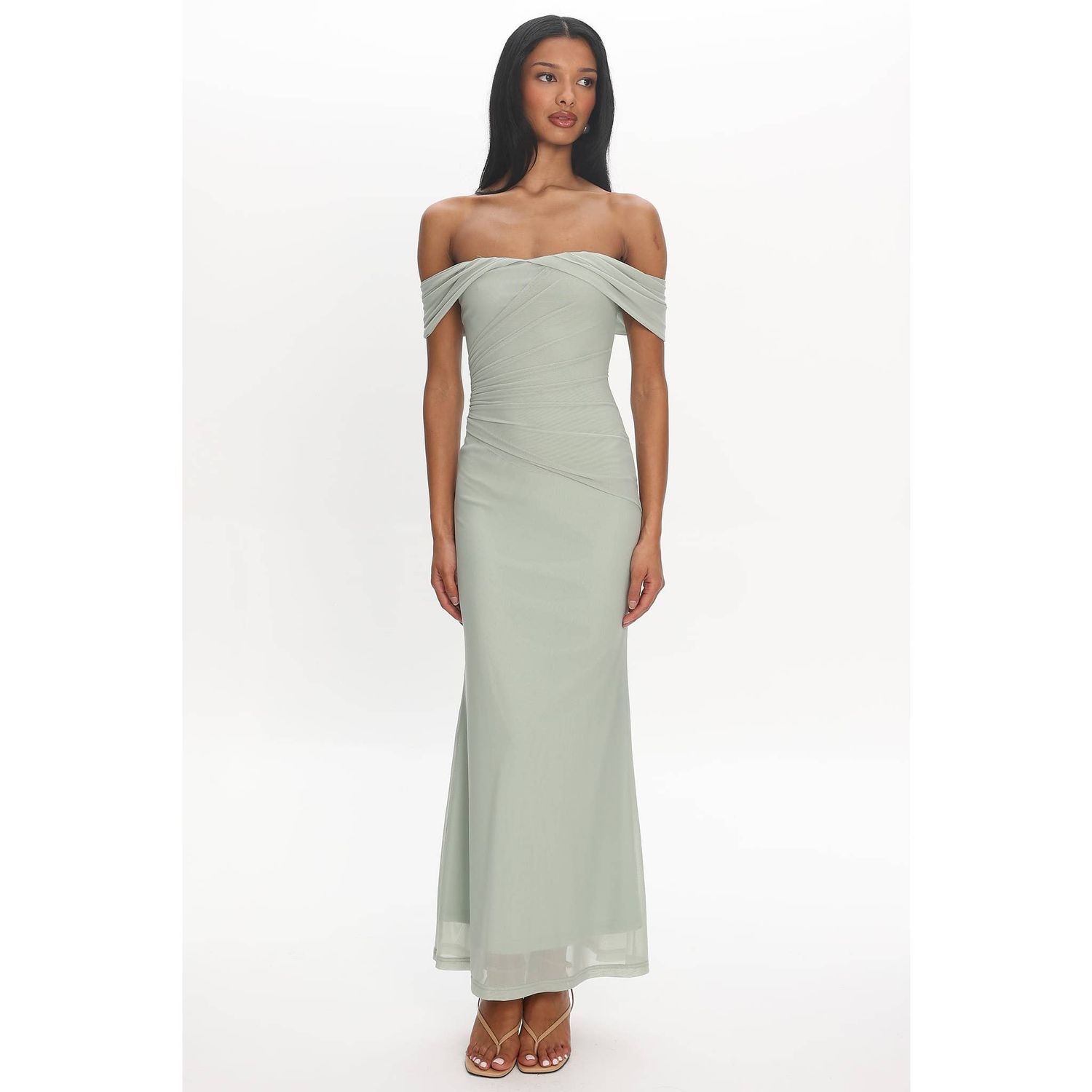 TIMELESS OFF SHOULDER MAXI DRESS