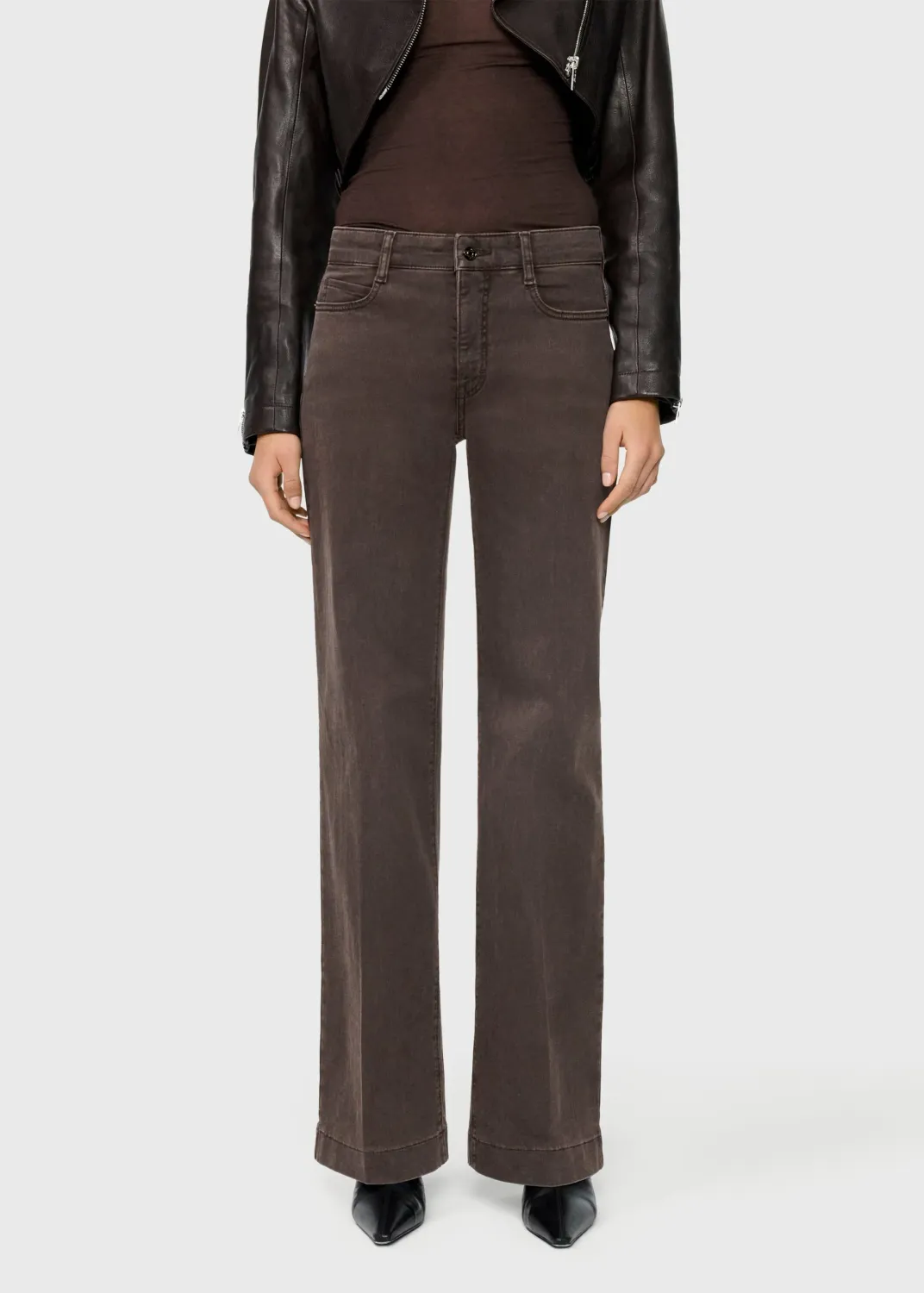Mac Jeans Dream Wide Authentic in Brown Rinsed