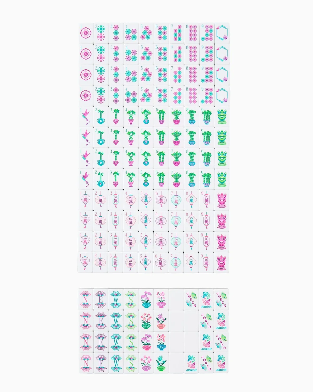 Oh My Mahjong Emerald Mahjong Tiles
