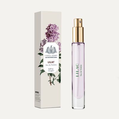 Caswell-Massey Lilac Eau de Toilette, Fresh Floral, Bergamot, Suede, 7.5mL