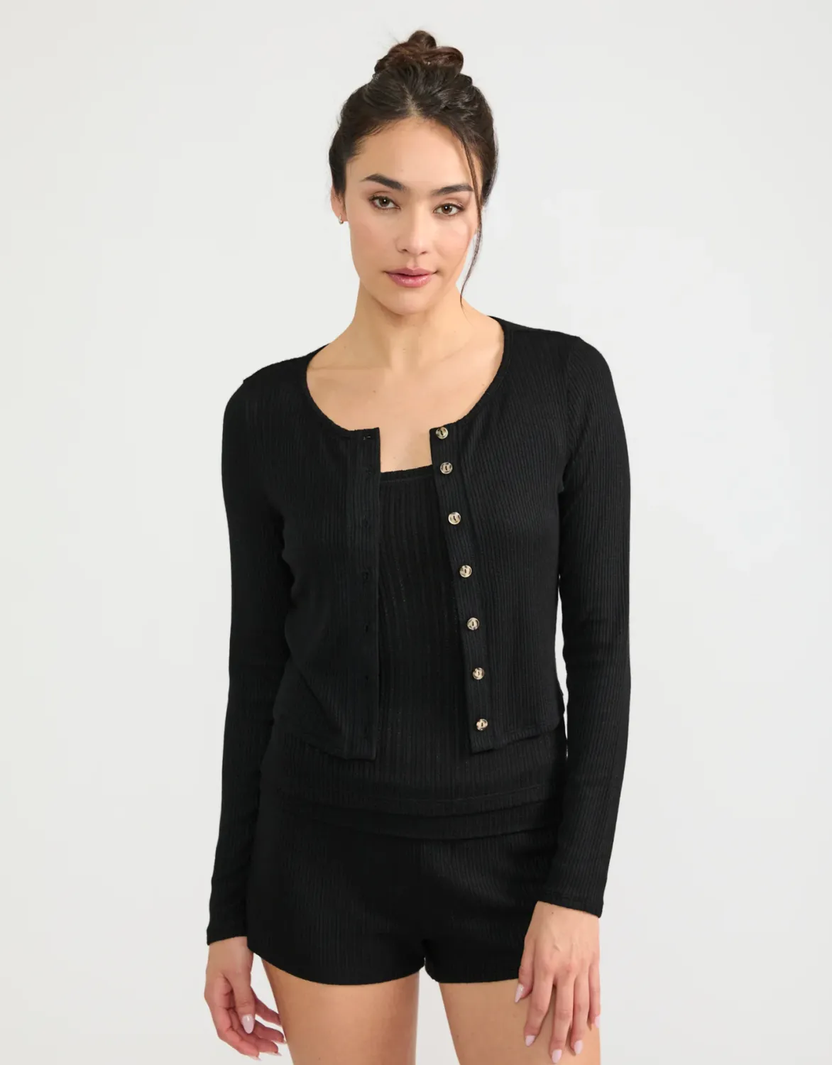Maison Wheat Topanga Pointelle Cardigan