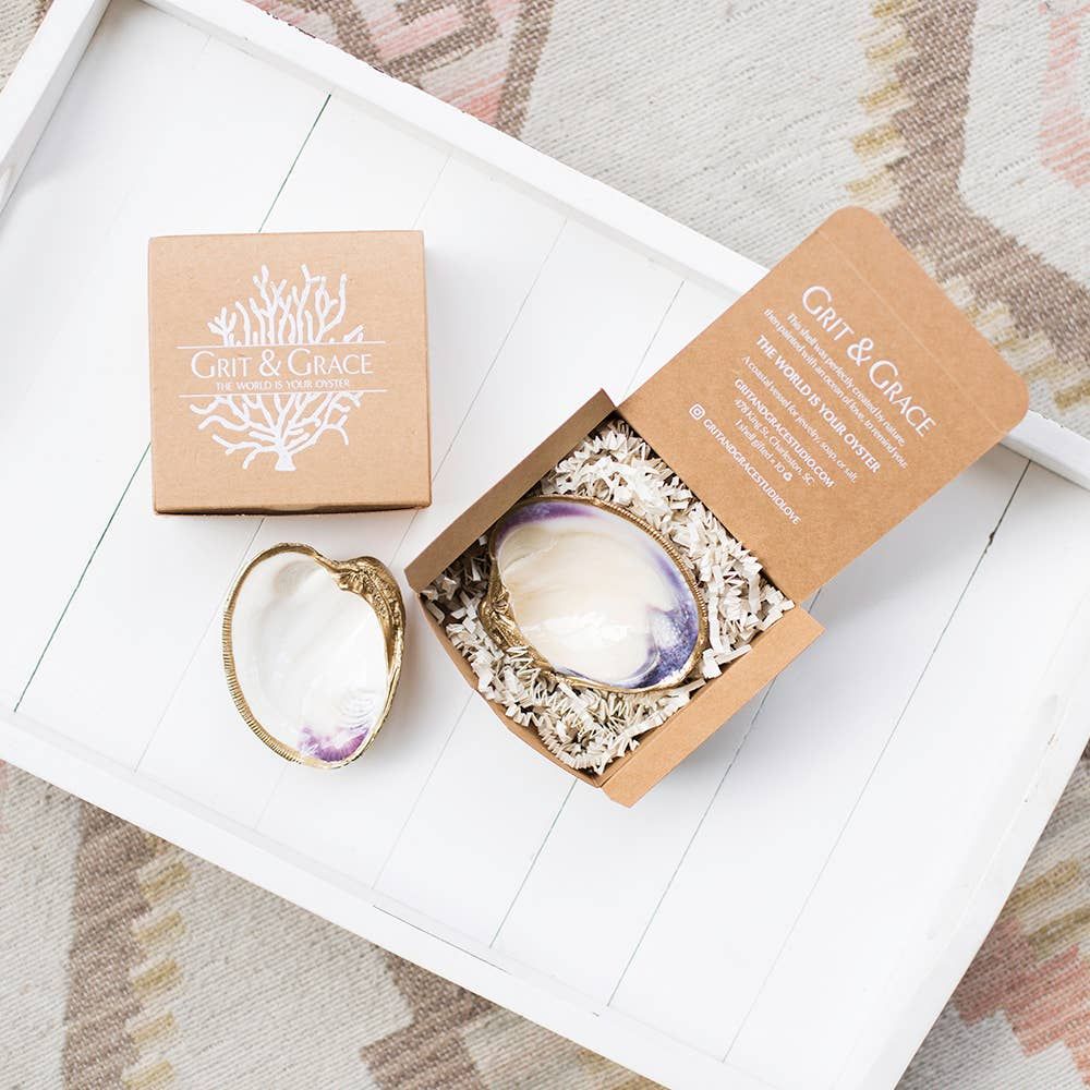 Gold Clam Jewelry Dish