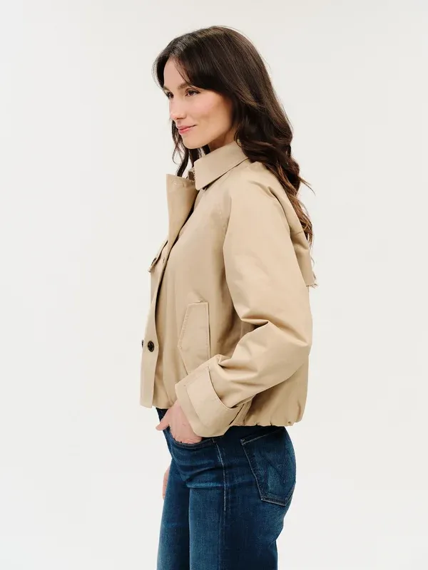 Six/Fifty Arden Cropped Trench Coat