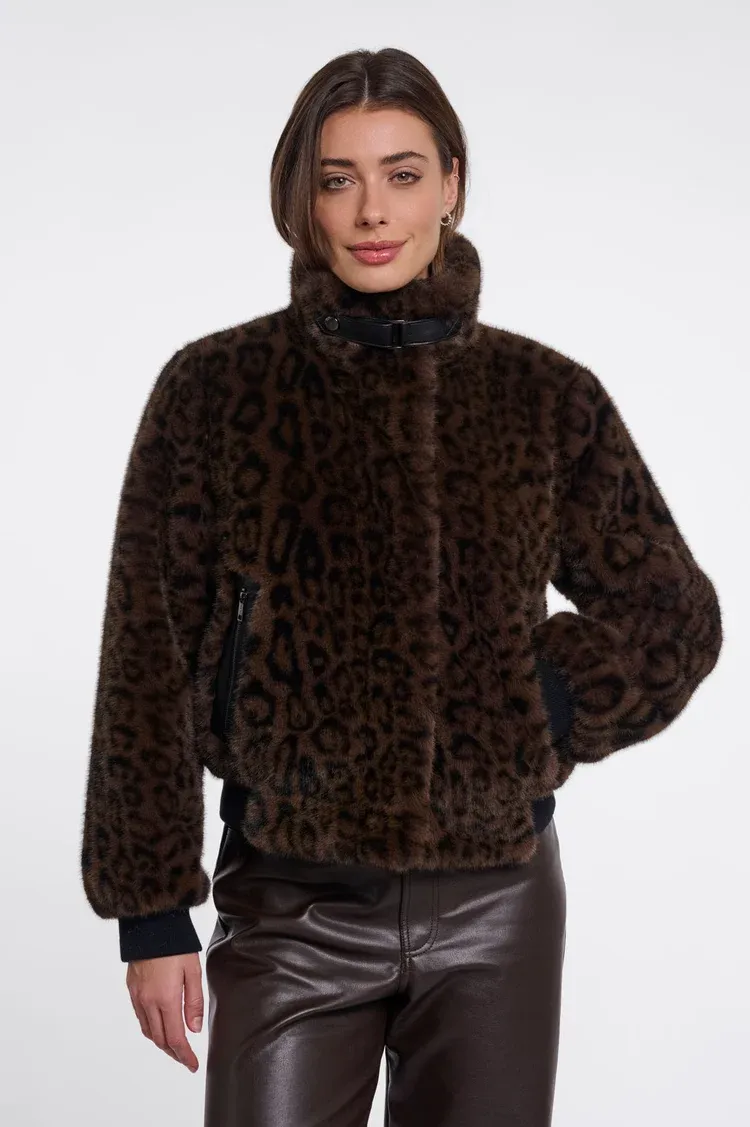 Rino &amp; Pelle Ambra Leopard Short Jacket